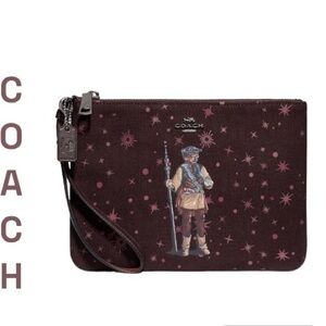 🌟Host Pick🌟Star Wars X Coach Gallery Pouch With Princess Leia As Boushh